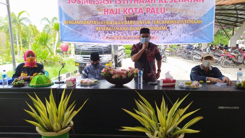Sosialisasi Istithaah Kesehatan, Jamaah Calon Haji Kota Palu Adaptasi Kebiasaan Baru