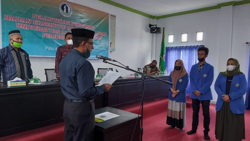 Lantik Pengurus BEM Unisa, Rektor Ingatkan Visi Universitas