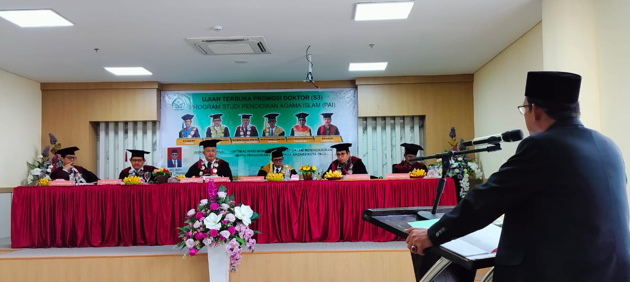 Dosen Fekon Unisa Palu Raih Gelar Doktor dengan Penguji Eksternal Menteri Agama RI
