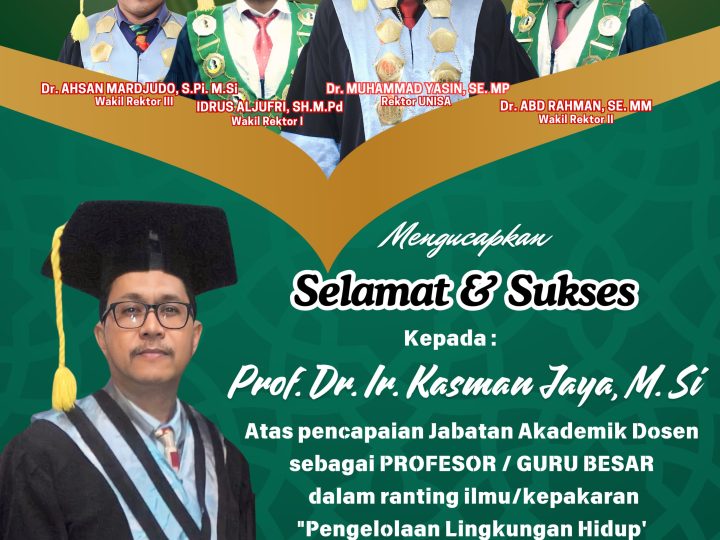 Dosen Ini Jadi Guru Besar Pertama di Universitas Alkhairaat