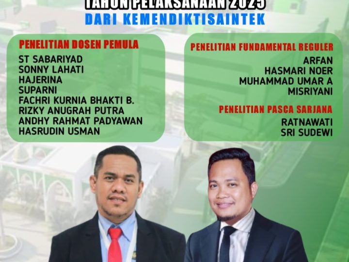 Universitas Alkhairaat Berhasil Loloskan 14 Dosennya Raih Pendanaan Riset Nasional
