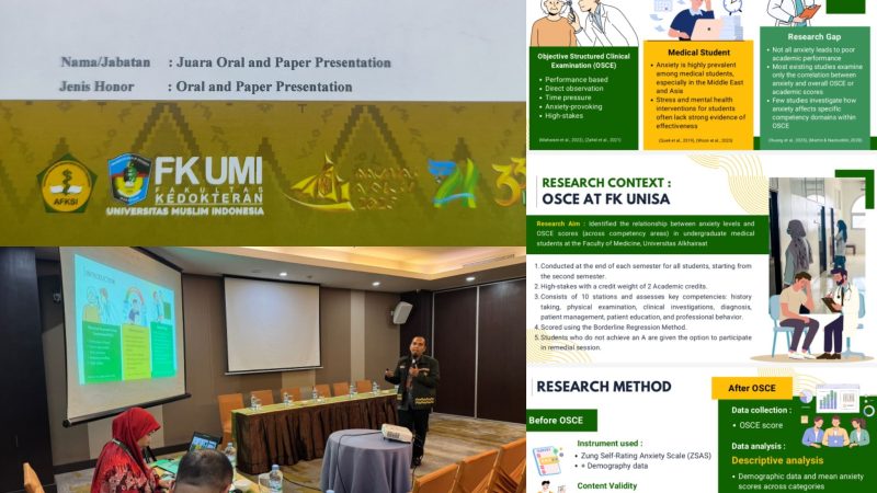 Hebat, dr. Muh. Idham Rahman Antarkan Fakultas Kedokteran Universitas Alkhairaat Raih Juara Pertama Oral Presentation