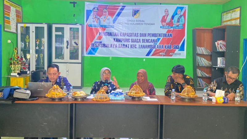 Dinas Sosial Provinsi Sulawesi Tengah Bentuk Kampung Siaga Bencana