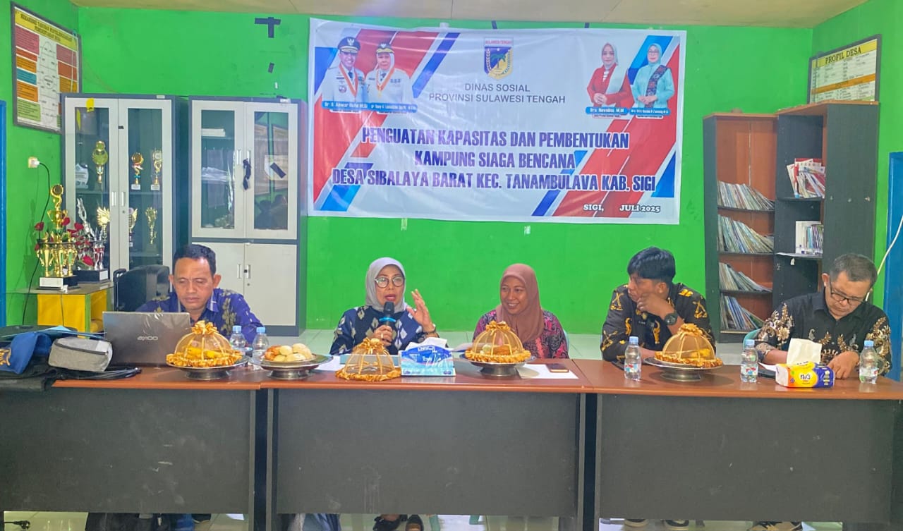 Dinas Sosial Provinsi Sulawesi Tengah Bentuk Kampung Siaga Bencana