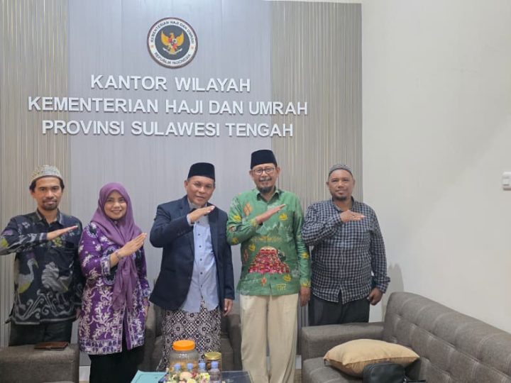 Kepala Kantor Kementerian Haji dan Umrah Sulawesi Tengah Terima Rektor UNISA dan Direktur RAL