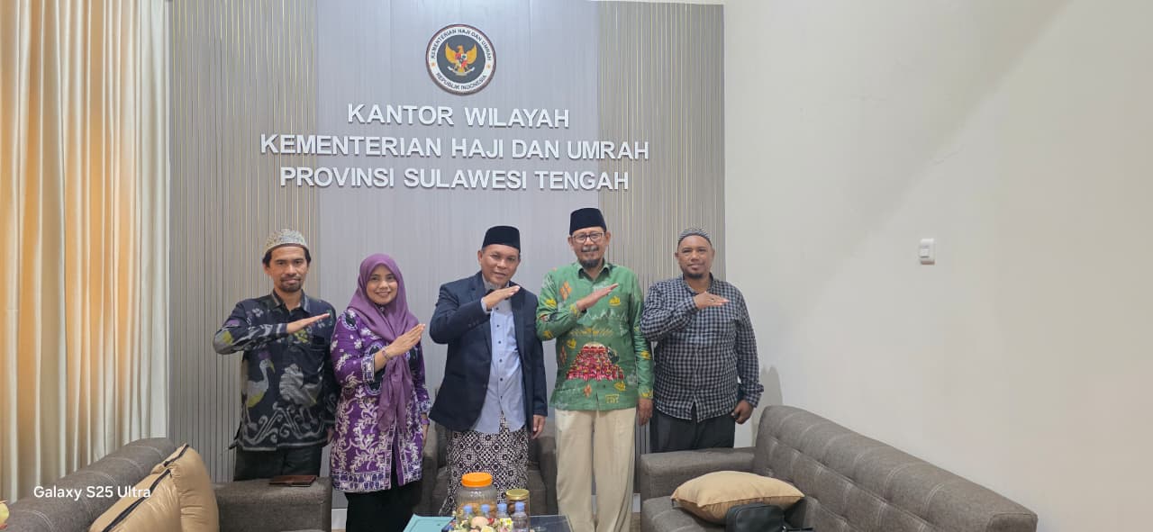 Kepala Kantor Kementerian Haji dan Umrah Sulawesi Tengah Terima Rektor UNISA dan Direktur RAL