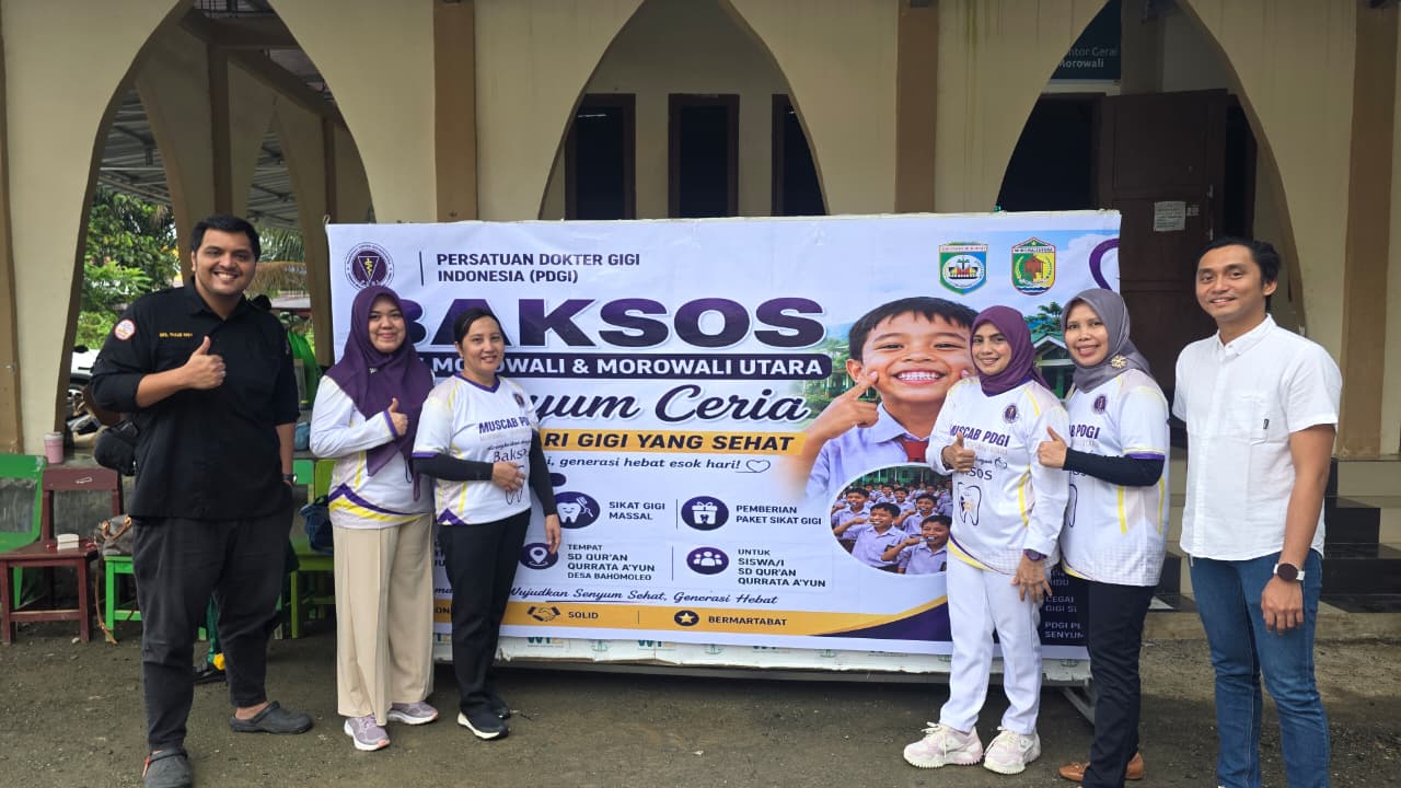 Ketua Pengwil Sulteng Buka Muscab dan Hadiri Bakti Sosial PDGI Morowali dan Morowali Utara