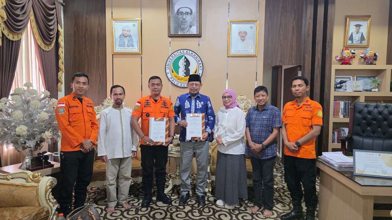 UNISA Palu dan Kantor SAR Kelas B Palu Sepakat Perkuat Pengabdian kepada Masyarakat di bidang Pencarian dan Pertolongan