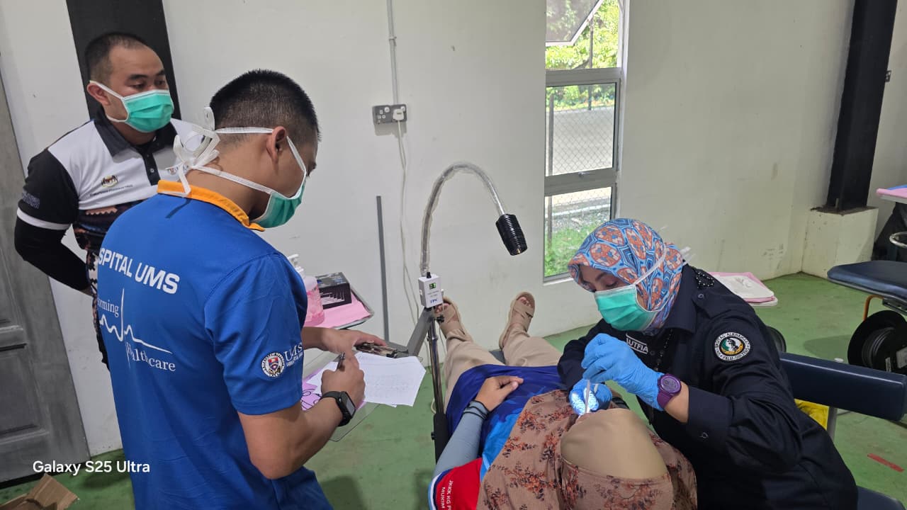 UNISA Palu dan UMS Perkuat Kolaborasi Pengabdian Melalui Pemeriksaan Kesehatan Gigi dan Mulut di Kampung Pituru Laut Sabah