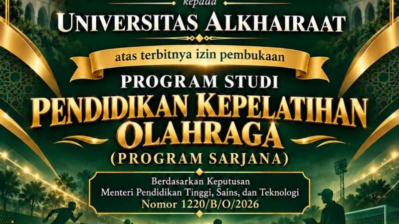 UNISA Palu Resmi Peroleh Izin Prodi Pendidikan Kepelatihan Olahraga; LLDIKTI XVI Sampaikan Selamat